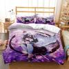 Anime Demon Slayer Sengetøysett Japansk Tegneserie Sengetøy 200x220 Tenåringsjenter Twin Single Queen King Full Dynetrekksett