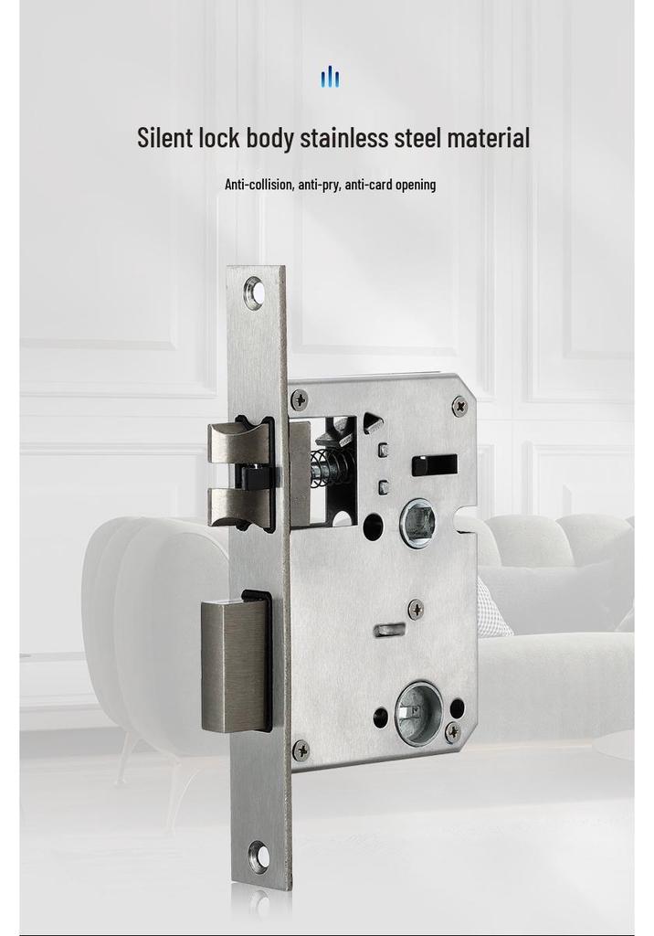 Smart Fingerprint & Password Lock for Wooden Doors - Perfect for Bedrooms, Apartments, and Hotels
