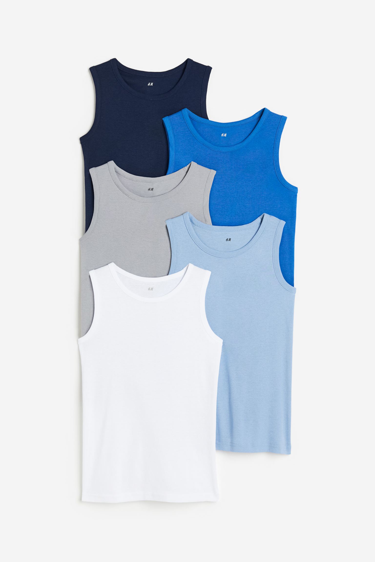 

5 пар хлопковых топов-жилетов