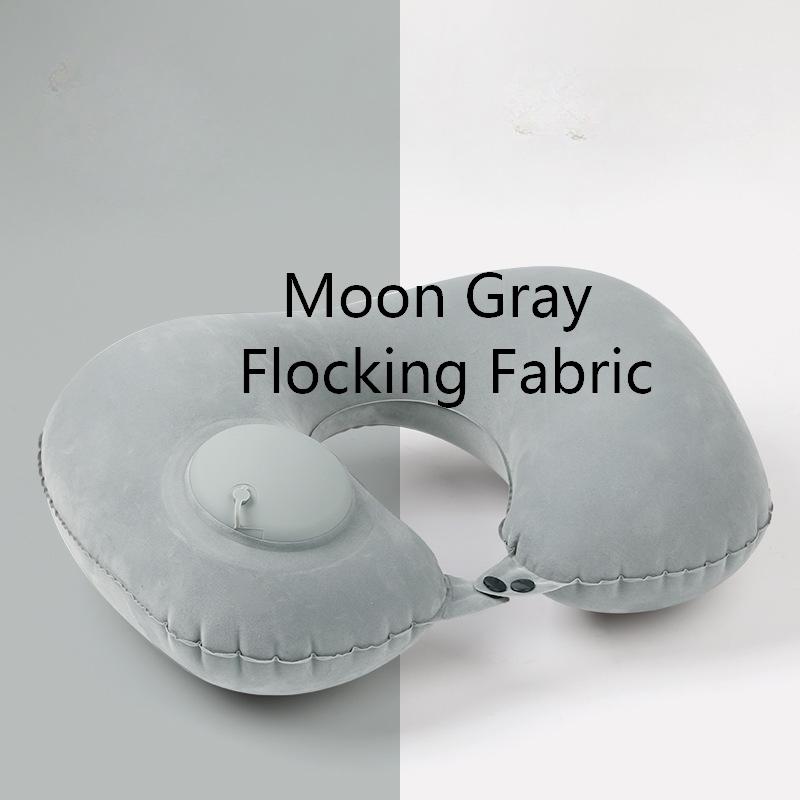 

Press on Inflatable Pillow to Relax Neck Travel U-shaped Pillow Foldable and Portable with Leak Proof Device Ordinary U-shaped