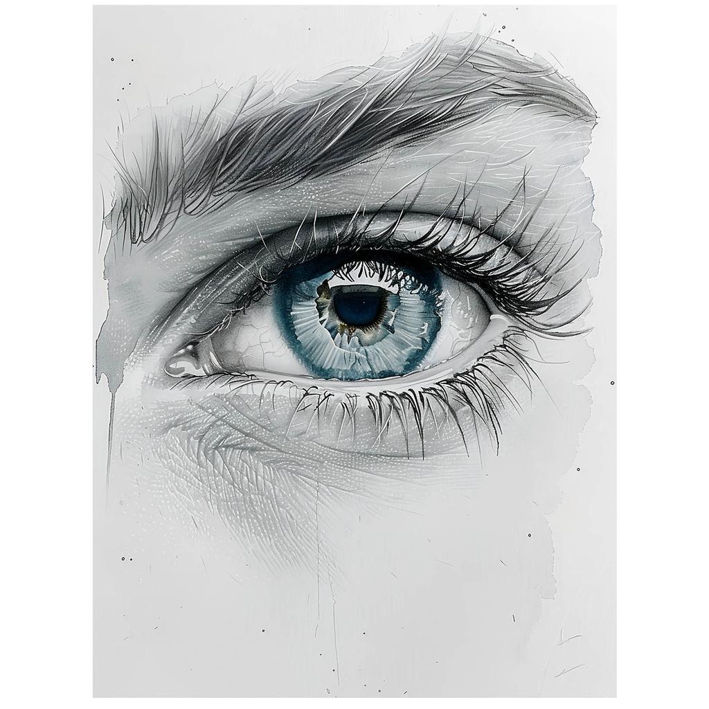 Captivating Look Captivating Look, 50X70 Cm, Gold Aluminum Frame, 230 Gsm Matte Paper