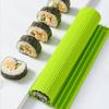 Perdea de rulat sushi manual din silicon, imitație bambus, instrument japonez pentru rulat sushi, ușor de curățat, fără mucegai, covoraș de sushi, portabil