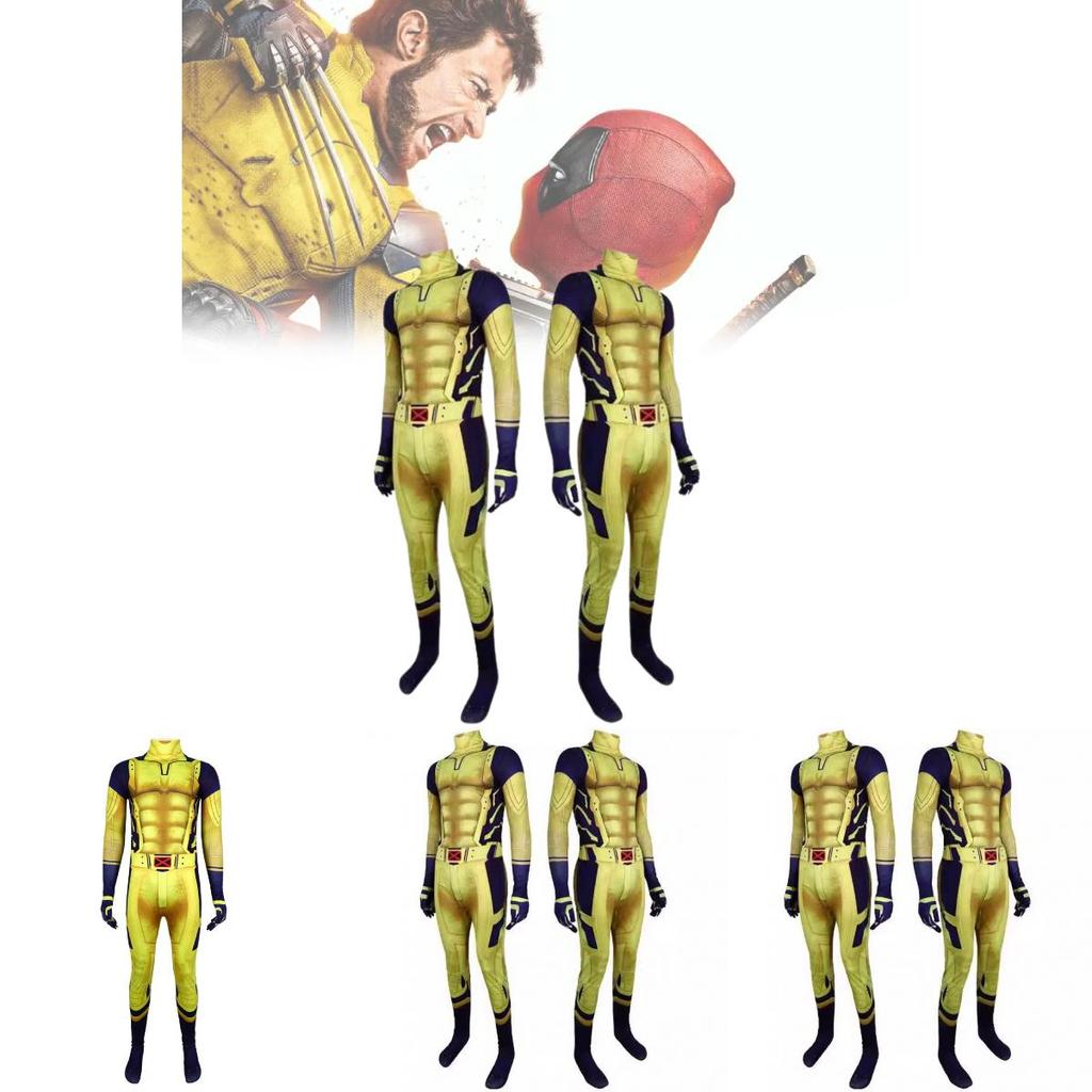Wolverine Kinder Halloween Kostüm Mit Lycra Stoff Und Superhelden Thema