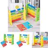Wooden 5level Counting Frame For Early Math Skills With Handeye Coordination For Kindergarten And First Grade Students