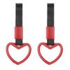 Car Steering Wheel Set of Rear Bumper Warning Interior Exterior Decoration for [PATIKIL] Heart-shaped Strap, 2, Ring, & Buses, Red/Black