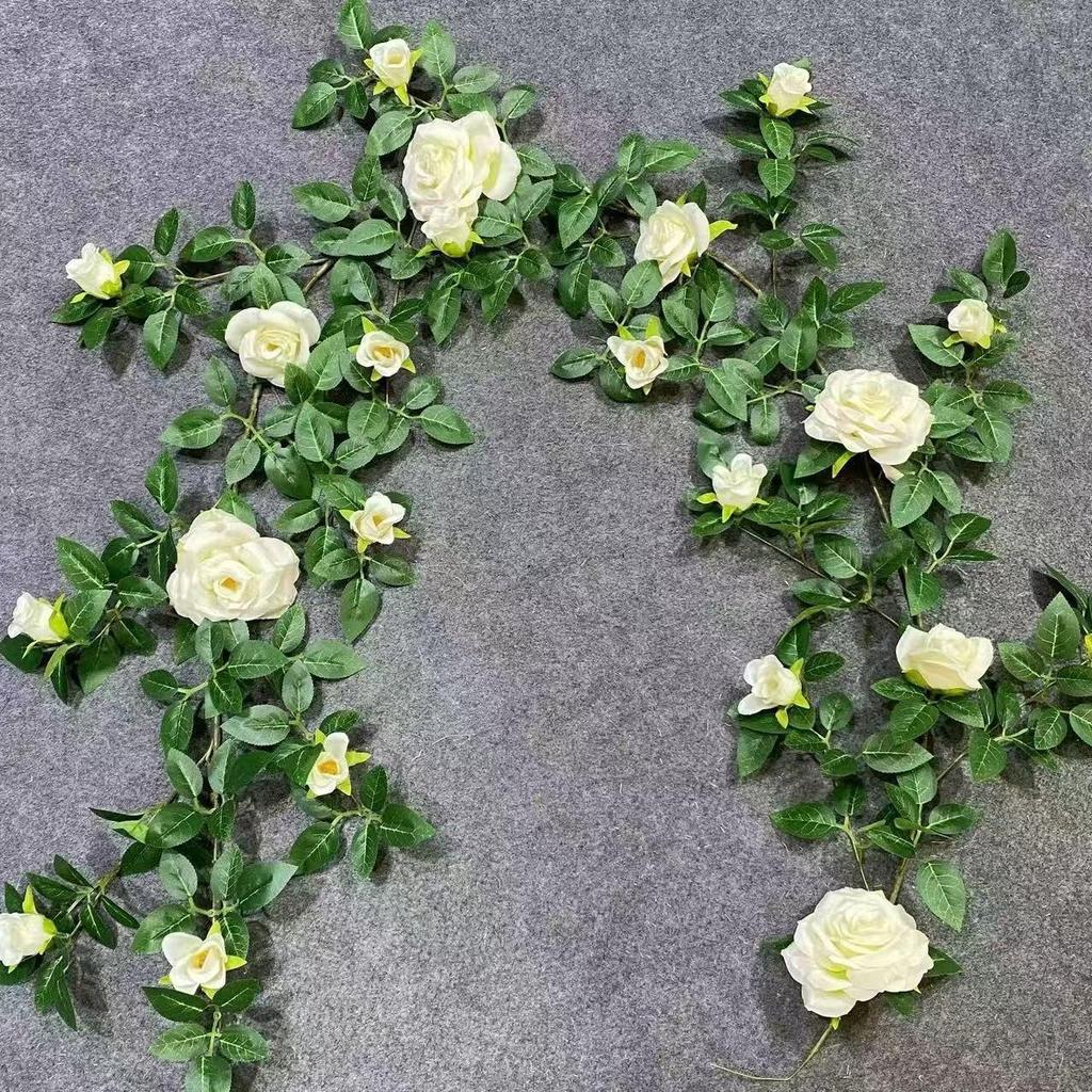 Artificial Rose Vine Wall Hanging for Indoor Decoration