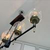 Mid Century Linear Chandelier Light Fixture for Drawing Room Lobby & Dinning Table Lights Home Décor Glass Globe Linear Chandeliers