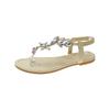 Fashion Summer Flats Sandals Women Crystal Clip Toe Slippers Trend Luxury Brand Ladies Shoes Beach Causal Slides Non-slip Women's Sandal
