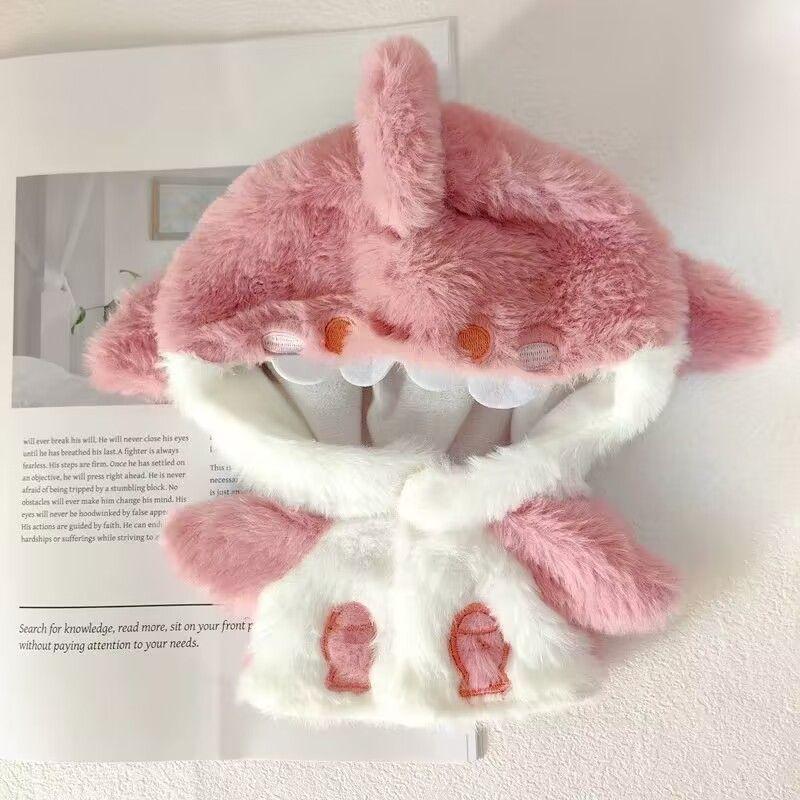 Vêtements de Poupée en Coton Cartoon 20cm Sweat à Capuche Requin Manteau en Peluche Accessoires Tenue pour Poupées Idoles Corée Kpop EXO Star Cadeau