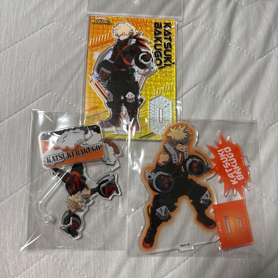 Used My Hero Academia Katsuki Bakugou Acrylic Stand Set of 3