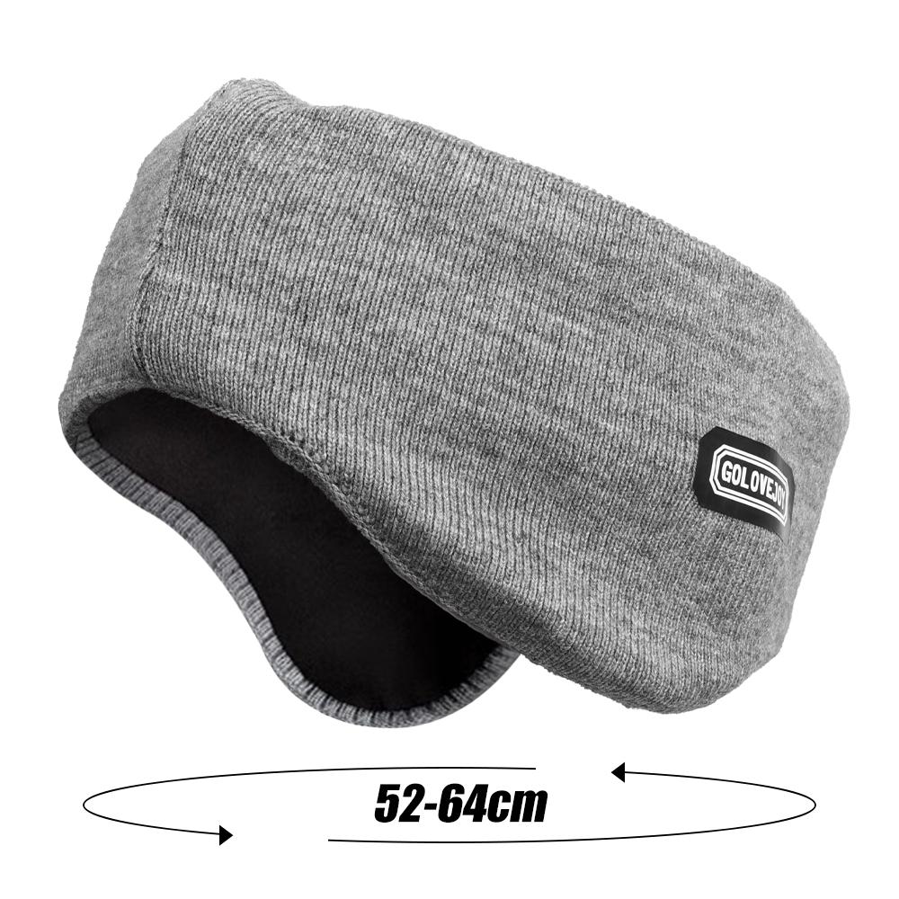 Herbst Winter Ohrenschützer Herren Damen Radfahren Gepolstert Ohrwärmer Faltbar Winddicht Gestrickt Doppelt Warm Ohrenschützer Laufmütze Heiß