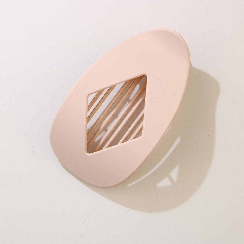 Diamond-shaped Flat Oval Hairpin, Duckbill Hairpin for Back of Head Bun, Elegant Shark Hairpin