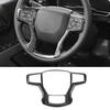 Carbon Fiber Steering Wheel Panel Trim Frame For Chevrolet Silverado 1500 +