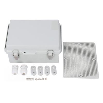 Electrical Junction Box IP67 Plastic Enclosure Weatherproof Electrical Project Case with Stainless Steel Hinge for