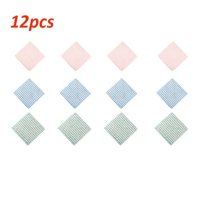 12PCS Cleaning Cloth Micro Fiber Wipe Table Kitchen Housework Microfiber Towels Household Dishwashing Cleaning Cloth