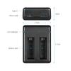 Portable Dual Camera Battery   Kit Set with 2pcs Rechargeable Batteries USB Cable Indicator Light for  One X Cameras