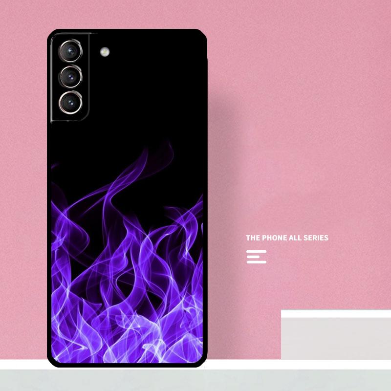 Blue Red Flame Fire Phone Case For Samsung Galaxy S26 S23 Ultra S20 S21 S22 S24 S25 Plus S10 S25 FE Cover Coque