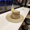 Cowboy Hat With Mesh Breathable Cotton Linen For Sun Sun Protection