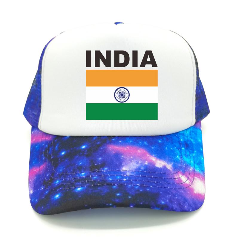 India Flag Trucker Cap Summer Unisex Cool Country Hat Baseball Caps Unisex Outdoor Mesh Net Caps