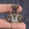 Moonstone Handmade Copper Wire Wrap Jewelry Pendant 1.50" T2F45