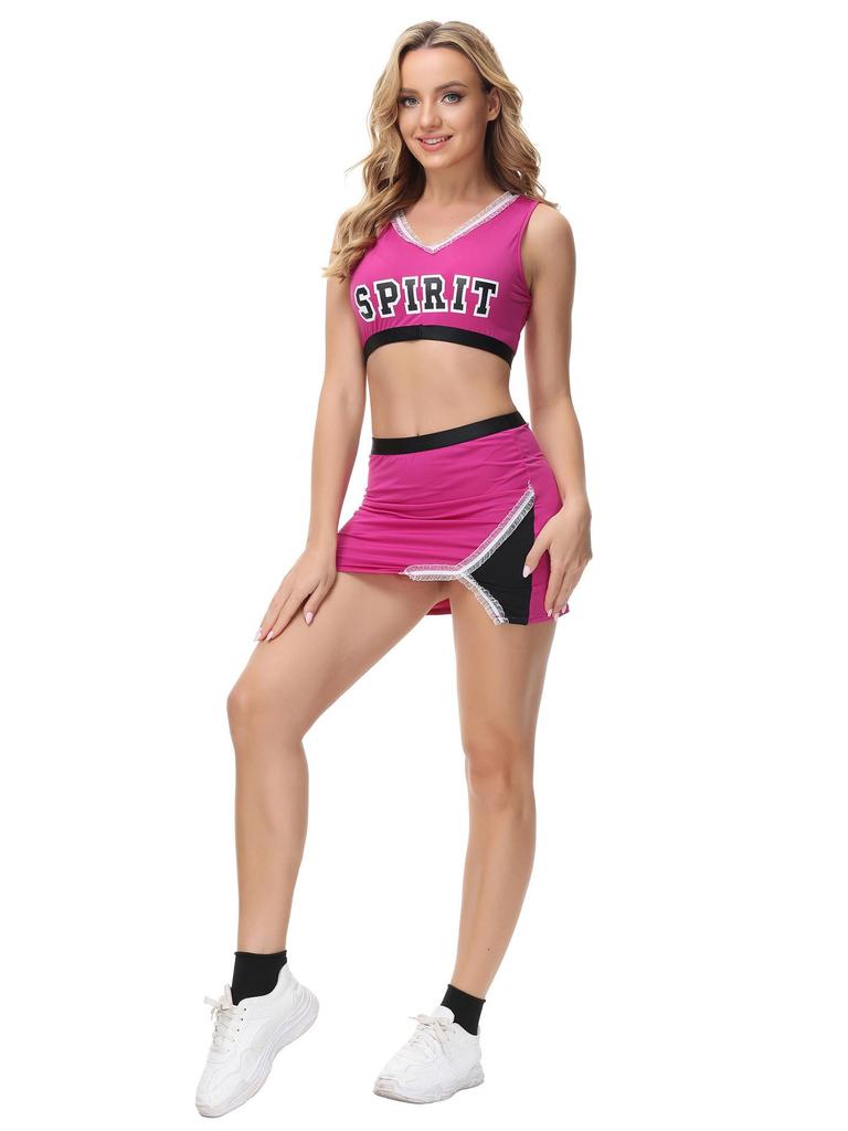 Weltcup Baby Cheerleader Kostüme – Europäische & Amerikanische Damen Mehrfarbige Performance Röcke