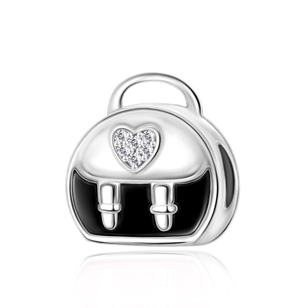 Passend für Original Pan Charms Armband Authentisch 925 Silber Rosa Nagellackflasche Perle Zum Herstellen von Damen Berloque Mode