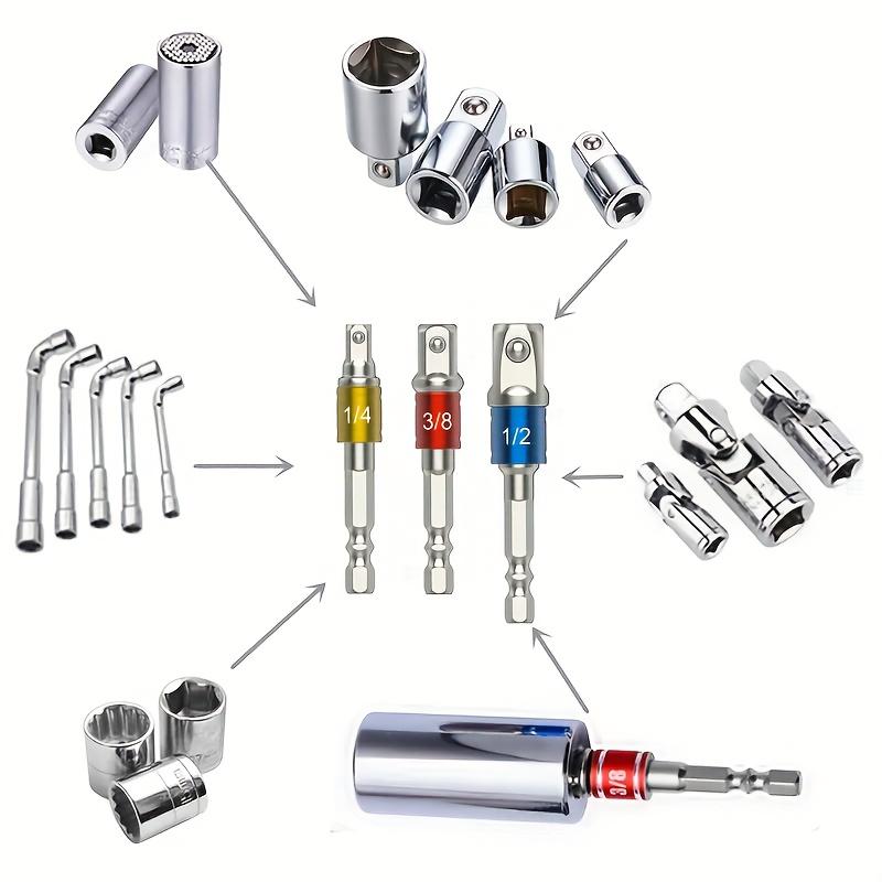 Right Angle Drill Bit Adapter, Hexagonal Handle Screwdriver Drill Bit Electric Drill Bit Accessory, 1/4 Inch Flexible Expansion