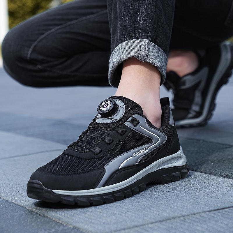 YRZL Mens Sneakers Sports Shoes Running Sneakers Mesh Breathable Athletic Anti Slip Man Hiking Shoes Casual Outdoor Men Shoes