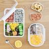 1pc-Portable Lunch Box - Bento Containers, Leak-Proof, Manual, Durable Plastic Material, Ideal for Picnic and Outdoor Activities