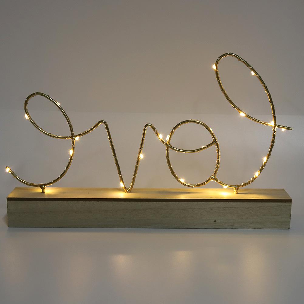 

Stylish English Letter Shape LED Table Decoration Home Living Room Children s Bedroom Ornament