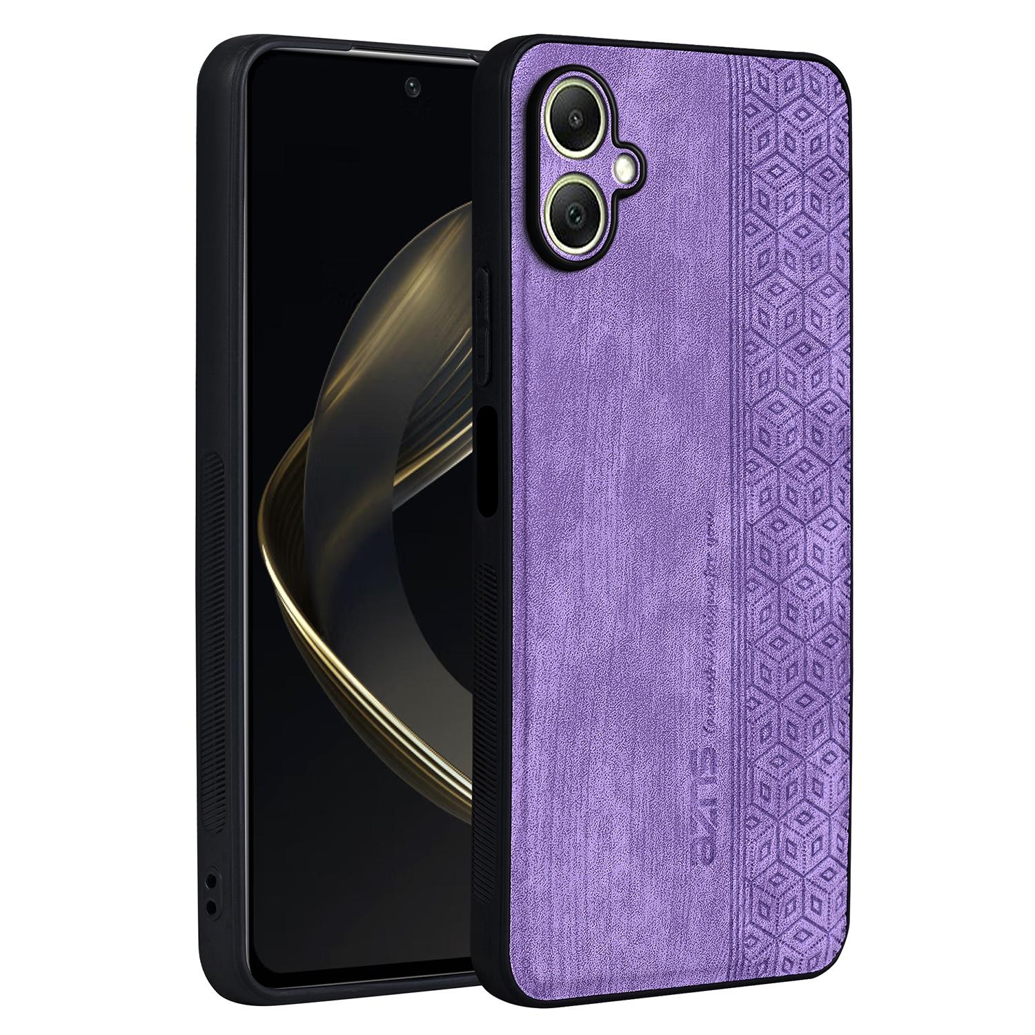 AZNS Чехол для Samsung Galaxy A06 4G Защитный чехол из ТПУ, покрытый искусственной кожей E