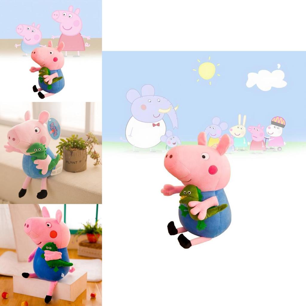 Adorable Peppa Pig Plush Toy Family Set Featuring Soft Pink Pig Dolls For Kids