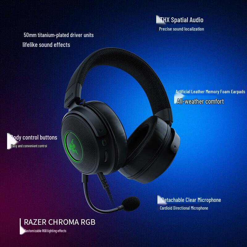 Razer Kraken V3 Wired RGB Gaming Headset
