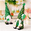 Christmas Gnomes Holiday Cute St Patrick Day Soft Doll Rustic Tabletop Christmas Gnome For Desk Table Shelf Mantel Tiered Tray