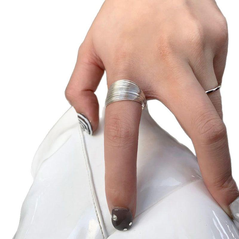 European and American Multi-layer Twisted Open Ring - Trendy Street Style Accessory for Girls