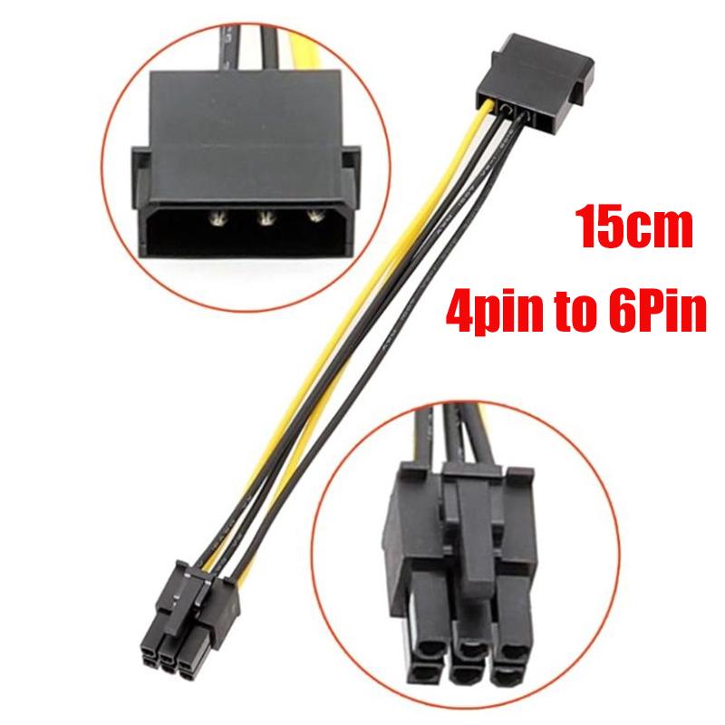 Powered Adapter 6pin To 8pin Adapter, PCI-e 6-pin Male To 8-pin Female Converter For 8pin GPU Video Card