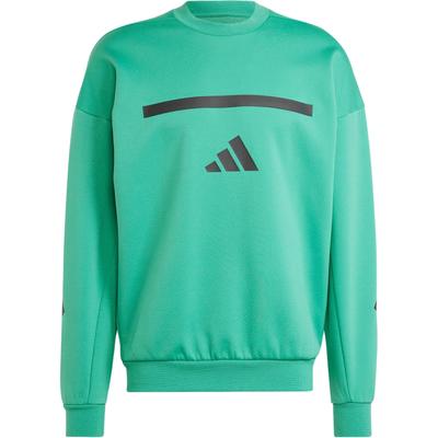Z.N.E. True Healing Series FW24 Sportswear Black Label Uniform Crew Neck Long Sleeve Sweatshirt Men Sweatshirt Light-Turf-Green JD6443