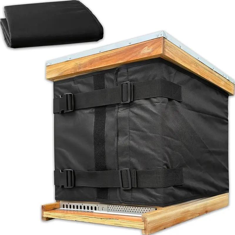 

Сверхпрочный зимний утеплитель для улья – Регулируемый утепленный чехол из ткани Оксфорд, Идеально подходит для защиты пчеловодного оборудования 194x46cm чёрный