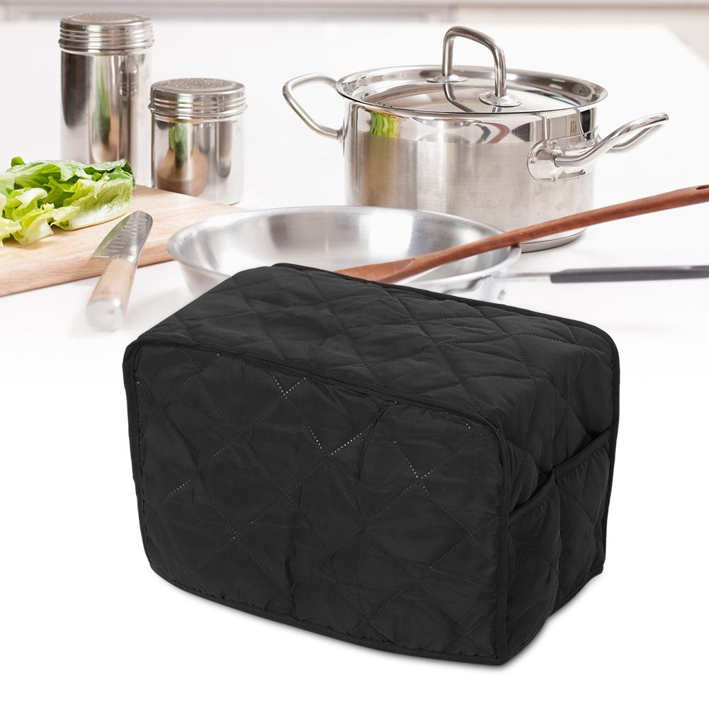Household Square Soup Pot Cooker Dustproof Cover Protector for Home Kitchen AppliancesBlack 40.6x23x25.4cm