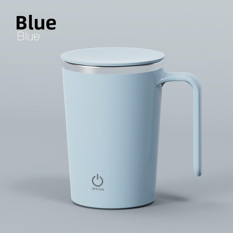 Moderner minimalistischer Kaffeebecher mit USB-Ladefunktion und magnetischem Rührwerk für Büro und Zuhause