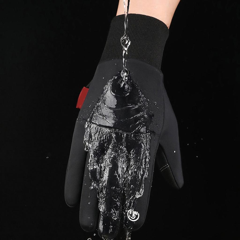 USB-Ladung Beheizte Handschuhe für Herren, Winddicht Wasserdicht Dick Rutschfest Touchscreen-Handschuhe mit 3 Heizstufen für den Außenbereich