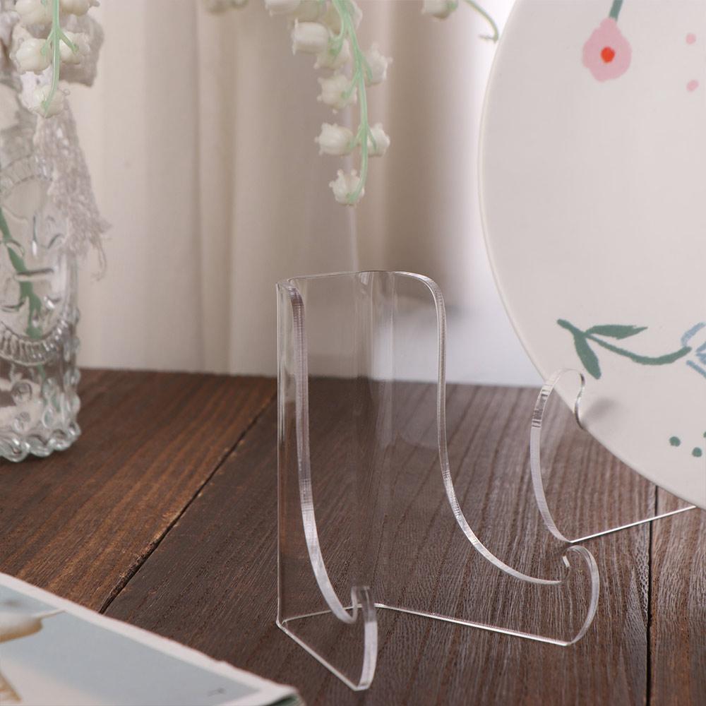 Acrylic Display Easel Stand Clear Book Stand Tablet Holder Flat Plate Stand  Artworks