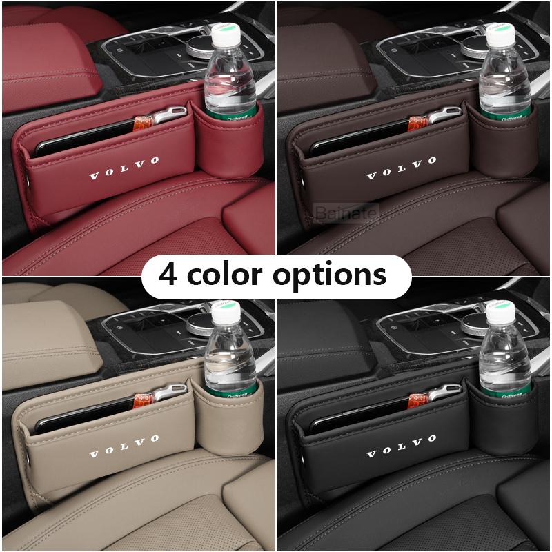 Autositz-Lücken-Organizer Aufbewahrungsbox Multifunktion Leder Volvo XC40 XC60 XC70 XC90 S60 S80 S90 V40 V60 V90 EX30 EX90 EC40 EX40