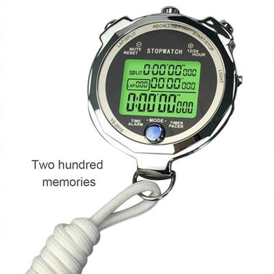 Chronomètre Électronique Numérique Étanche Lumineux Entraînement Piste de Course Précision Compétition Métal seconde Chronomètre Sports