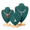 Set of 3 Soft Touch Velvets Jewelry Presentation Rack Enhances Visual Appeal Suitable for Various Jewelry Showcasing