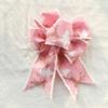 New 2m Christmas Ribbon DIY Xmas Gift Fabric Swirl Ribbon Lmitation Linen Christmas Tree Ribbon Burlap Ribbon