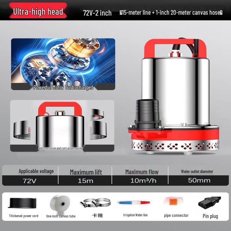 

Multi-Voltage DC Submersible Water Pump for Electric Vehicles