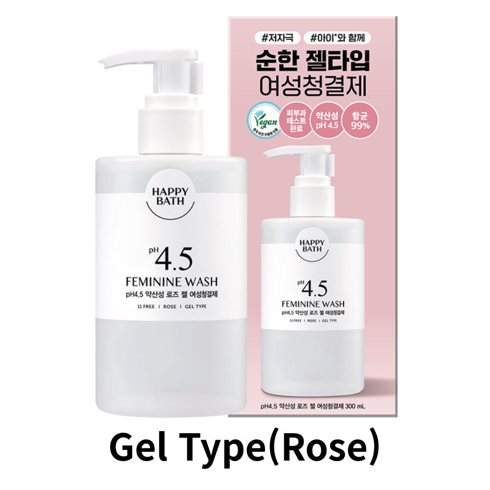 [HAPPY BATH] Feminine Wash pH4.5 <Gel Type , Bubble foam>