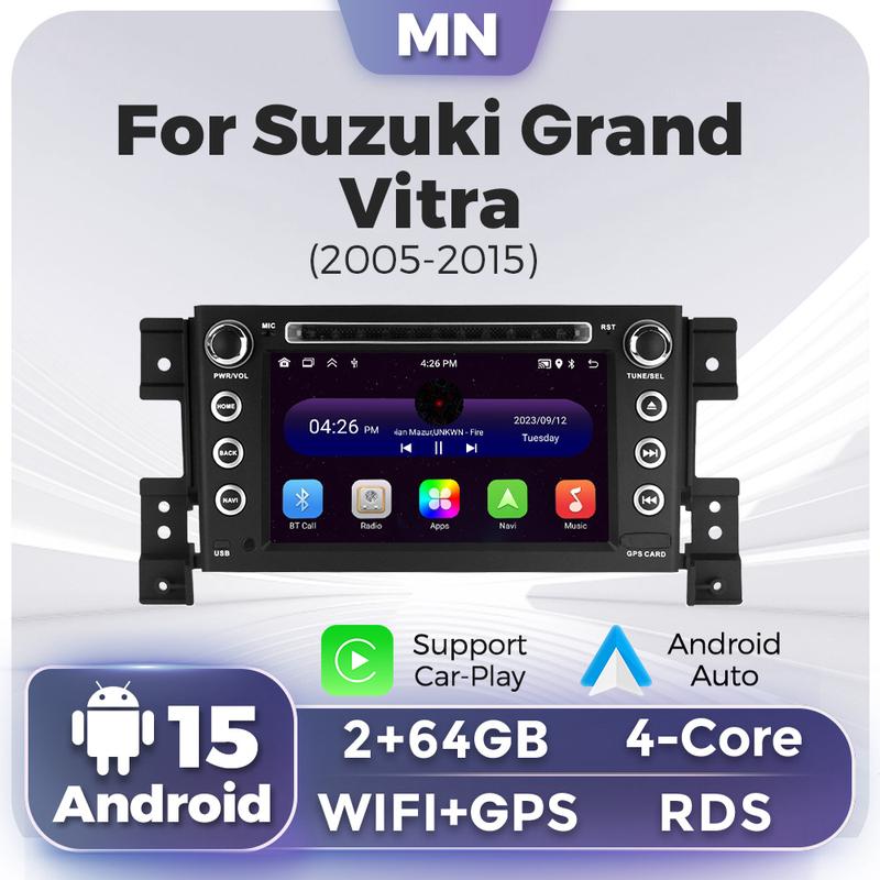 7inch Car Radio For Suzuki Grand Vitara 2005-2012 2013 2015 Multimedia GPS Navigation Stereo Player CarPlay Android Auto WIFI