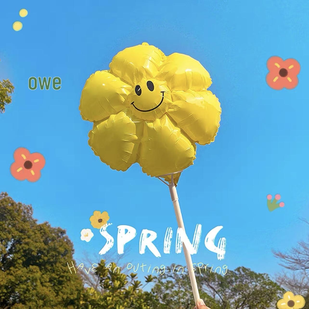 

Смайлик Подсолнух Ромашка Воздушные шары для украшения детской вечеринки и промоакций в WeChat